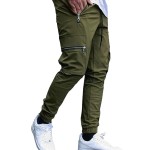 Men's Polyester Solid Men Stylish Cargo Track Pants