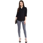 Women's Corduroy Button Down Pocket Shirts Casual Long Sleeve Oversized Blouses Tops
