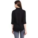 Women's Corduroy Button Down Pocket Shirts Casual Long Sleeve Oversized Blouses Tops