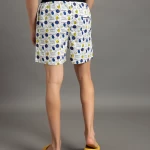 Men's White All Over Printed Boxers
