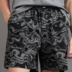 Men's Black All Over Printed Boxers