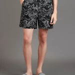 Men's Black All Over Printed Boxers