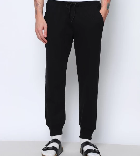 Men's Black Oversized Joggers