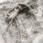 Men's Cream All Over Printed Slim Fit Co-ordinates