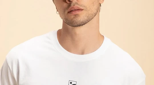 men's white karma t-shirt