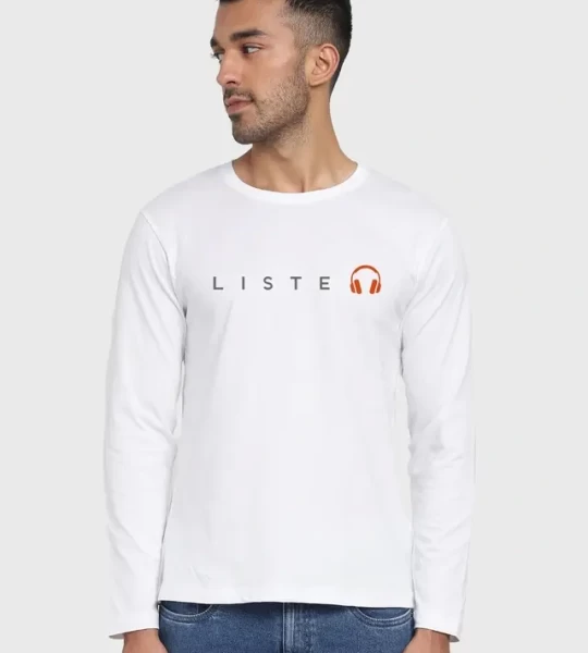 Keep Listening Full Sleeve T-Shirt