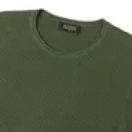Men's Olive Flat Knits Sweater