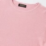 Men's Pink Flat Knit Sweater