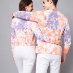 Pack of 2 Unisex Orange Tie & Dye Couple T-shirt