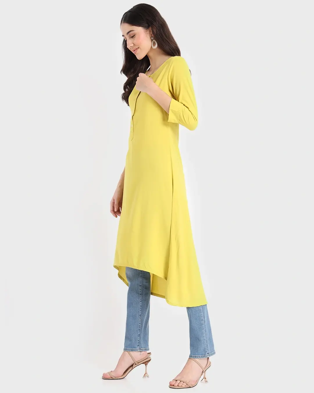 yellow kurti